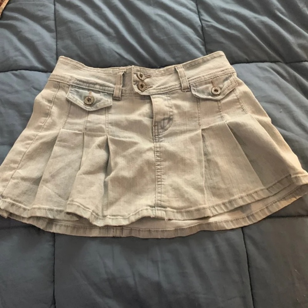 S short mini jean skirt